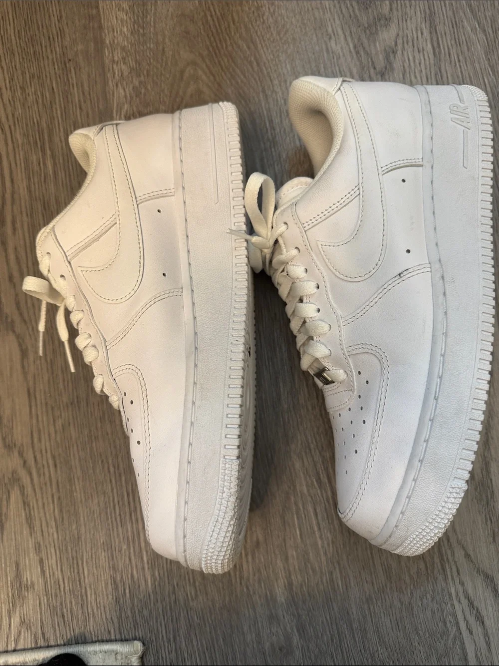 Nike White Low-Top Leather Sneakers